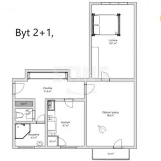 Pronájem bytu 2+1 70 m² Hodonín, Národní třída