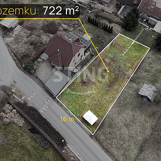 Prodej stavební parcely 722 m² Zlín Prštné