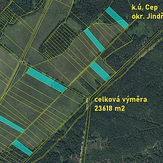 Prodej zemědělské půdy 23618 m&sup2; Cep