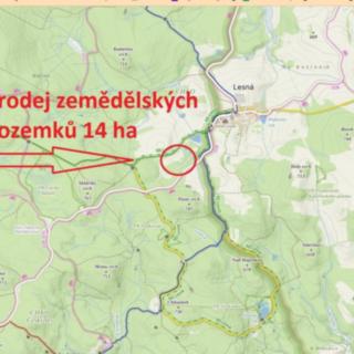 Prodej zemědělské půdy 140 755 m² Lesná