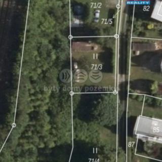 Prodej zahrady 270 m² Hlubočky Hrubá Voda