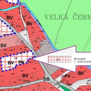 Prodej stavební parcely 1426 m² Čermná nad Orlicí