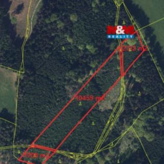 Prodej lesa 14 479 m² Velké Poříčí