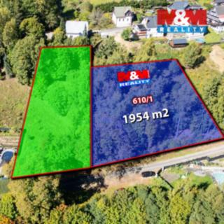 Prodej stavební parcely 1 954 m² Kraslice Zelená Hora