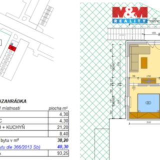 Prodej bytu 2+kk 40 m² Dačice V, U Stadionu