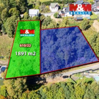Prodej stavební parcely 1 891 m² Kraslice Zelená Hora