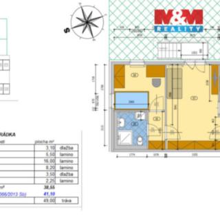Prodej bytu 2+1 41 m² Dačice V, U Stadionu