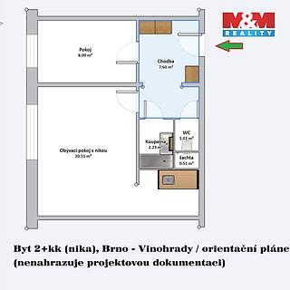 Prodej bytu 2+kk 39 m² Brno