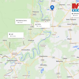 Prodej stavební parcely 2 052 m² Dolní Třebonín Štěkře