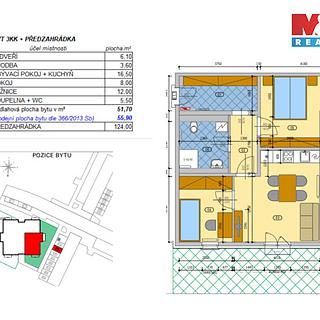 Prodej bytu 2+kk 40 m² Dačice V, U Stadionu