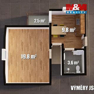 Pronájem bytu 1+kk, garsoniery 30 m² Plazy