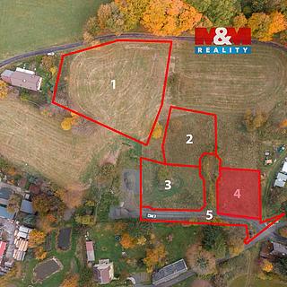 Prodej stavební parcely 770 m² Podhradí