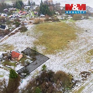 Prodej stavební parcely 641 m² Jestřebí Újezd