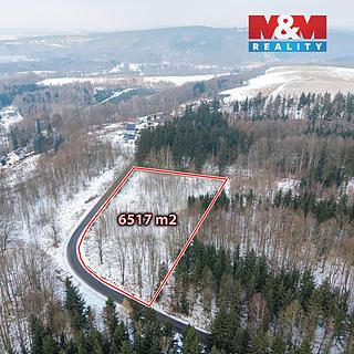 Prodej stavební parcely 6517 m&sup2; Libavské Údolí