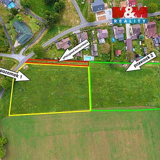 Prodej stavební parcely 3 900 m² Huntířov Stará Oleška