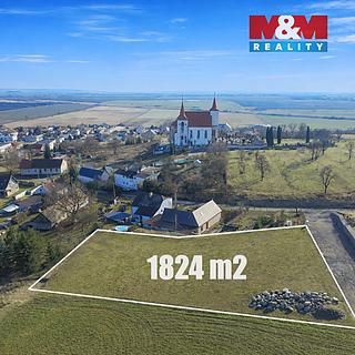 Prodej stavební parcely 1 824 m² Dobrovice Sýčina