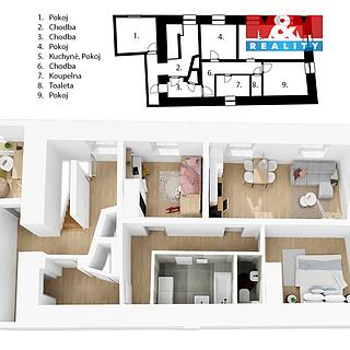 Prodej bytu 4+kk 82 m² Bělá pod Bezdězem, Zámecká