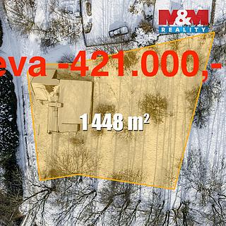 Prodej stavební parcely 1 448 m² Křižany