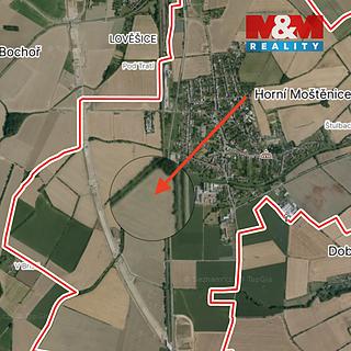 Prodej zemědělské půdy 1 007 m² Horní Moštěnice