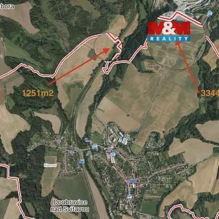 Prodej zemědělské půdy 4 595 m² Doubravice nad Svitavou