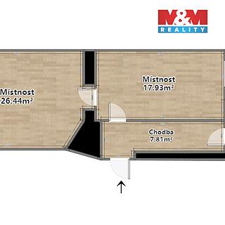 Pronájem kanceláře 51 m&sup2; Plzeň