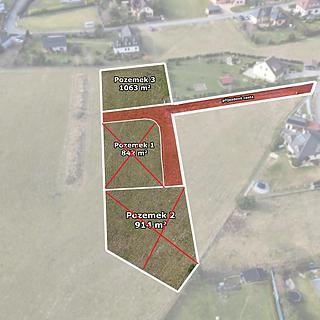 Prodej stavební parcely 1 063 m² Příbram Orlov