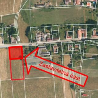 Prodej stavební parcely 2 509 m² Komařice