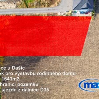 Prodej stavební parcely 1 575 m² Dašice Prachovice