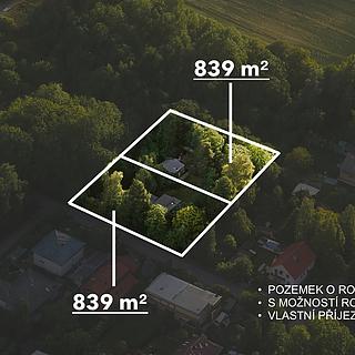 Prodej stavební parcely 1 678 m² Praha Klánovice, Boušova