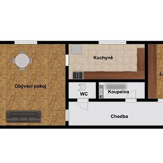 Pronájem bytu 3+1 59 m² Praha
