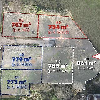 Prodej stavební parcely 861 m² Lišnice Koporeč