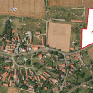 Prodej komerčního pozemku 20591 m² Krty