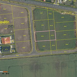 Prodej stavební parcely 1002 m&sup2; Slavětín