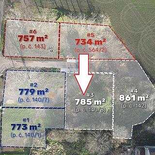 Prodej stavební parcely 785 m² Lišnice