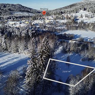 Prodej stavební parcely 2500 m&sup2; Strážný