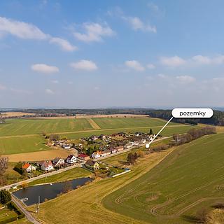 Prodej stavební parcely 1282 m&sup2; Borovany