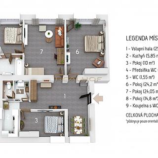 Prodej bytu 4+1 116 m² Brno Veveří, Lidická