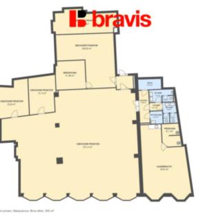 Pronájem kanceláře 506 m² Brno