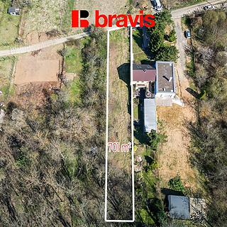 Prodej stavební parcely 701 m² Brno Komín, Chaloupky