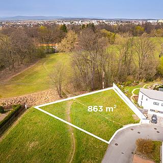 Prodej stavební parcely 863 m&sup2; České Budějovice