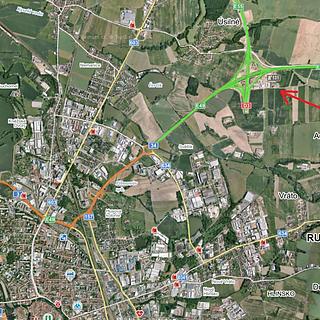 Pronájem skladu 3 500 m² Hůry, Pod Strání