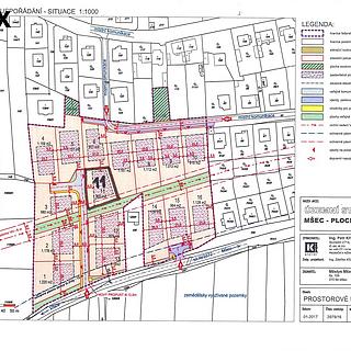 Prodej stavební parcely 822 m² Mšec