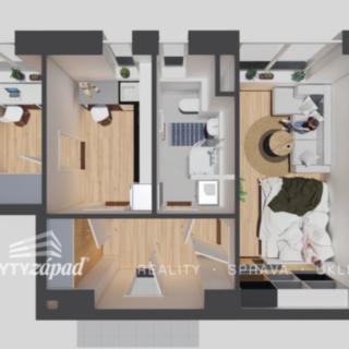 Pronájem bytu 1+1 41 m² Plzeň