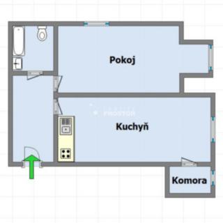 Pronájem bytu 1+1 42 m² Praha Smíchov, Na Václavce