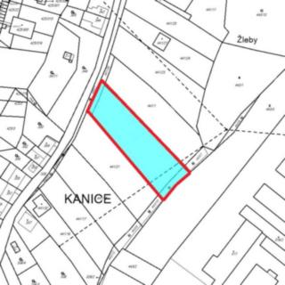 Prodej stavební parcely 2156 m² Kanice