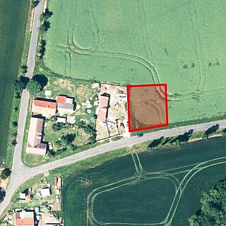 Prodej stavební parcely 805 m² Krásný Dvůr Chotěbudice