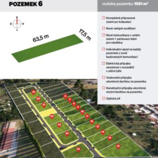 Prodej stavební parcely 1 081 m² Štarnov