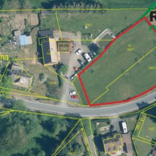 Prodej stavební parcely 2 200 m² Halže Horní Výšina