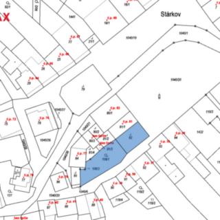 Prodej stavební parcely 575 m² Stárkov