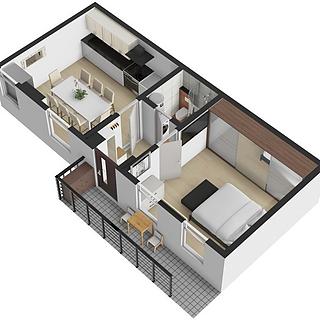 Prodej bytu 2+kk 38 m² Brno Zábrdovice, Příční